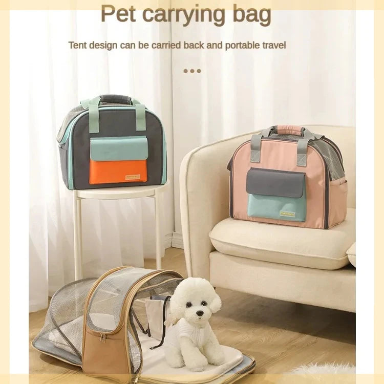 Multifunctional Pet Bag Cats and Dogs  Comfortable Breathable Shoulder Bag  Pet Carrier Dog Backpack Puppy Handbag Weight＜4KG