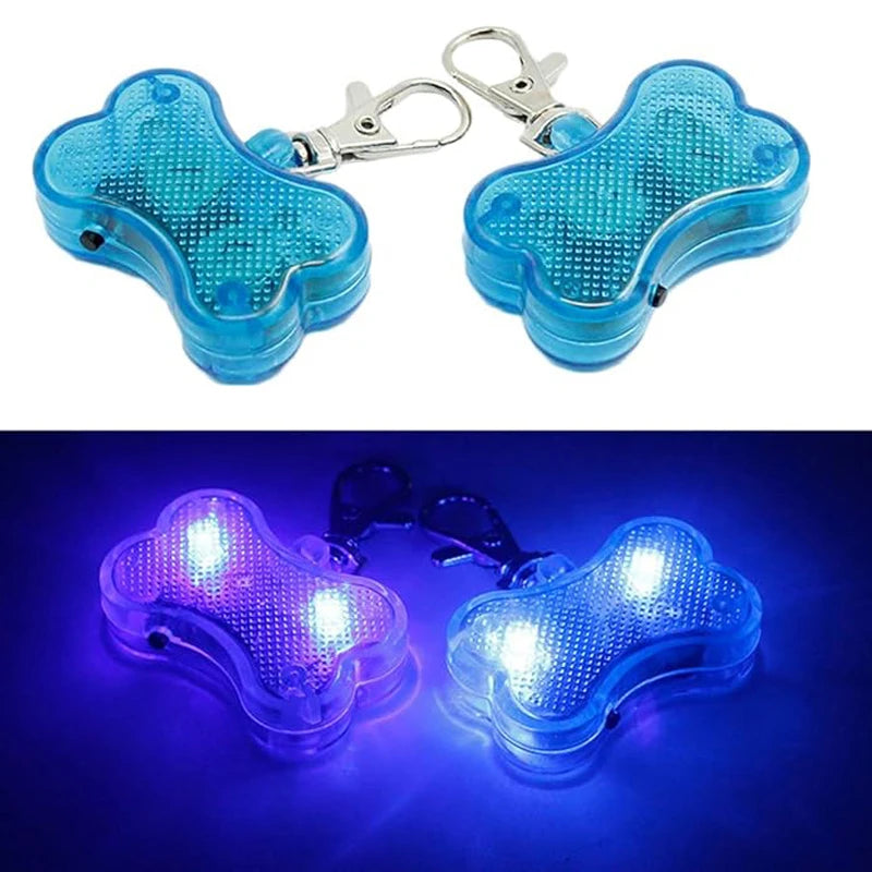 LED Lights Night Safety Dog Collar Glowing Pendant Pet Accessories Glow In The Dark Bright Necklace Flashing Light Pendant