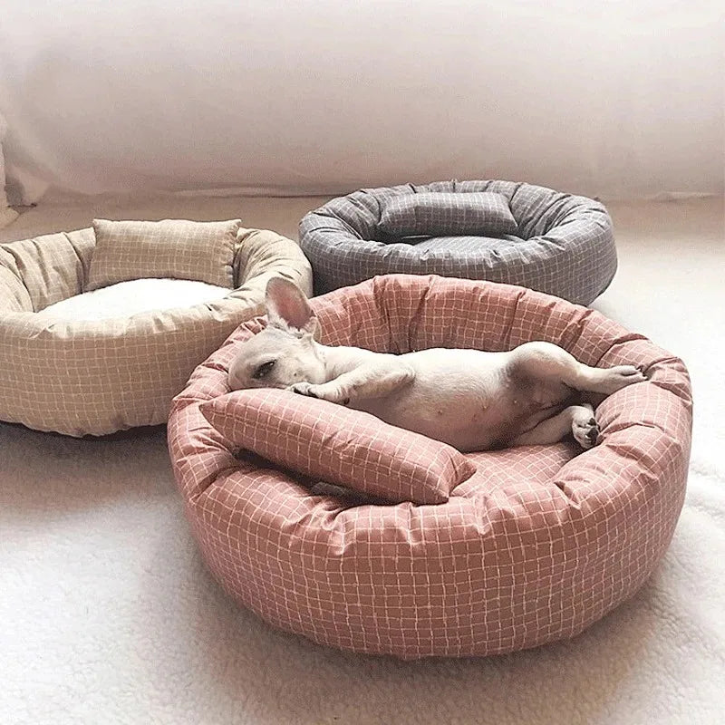 Pets Dogs Accessories Warm Pet Plush Beds Fluffy Dog Small for Winter Big Cushion Cushions Bed Cats Basket Baskets Puppy Mat Bed