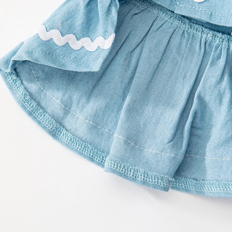 Princess Style Dog Dress Pet Denim Dog Skirt for Small Dog Summer Puppy Wedding Dress Cat Suspender Skirt Chihuahua Dog Clothes