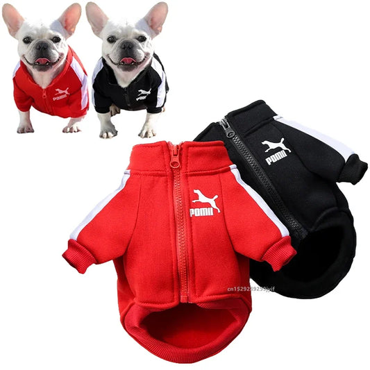 Baseball Dog Jacket Winter Dog Clothes for Small Medium Puppy Pet Vest French Bulldog Sweatshirt Chihuahua Costume Coat