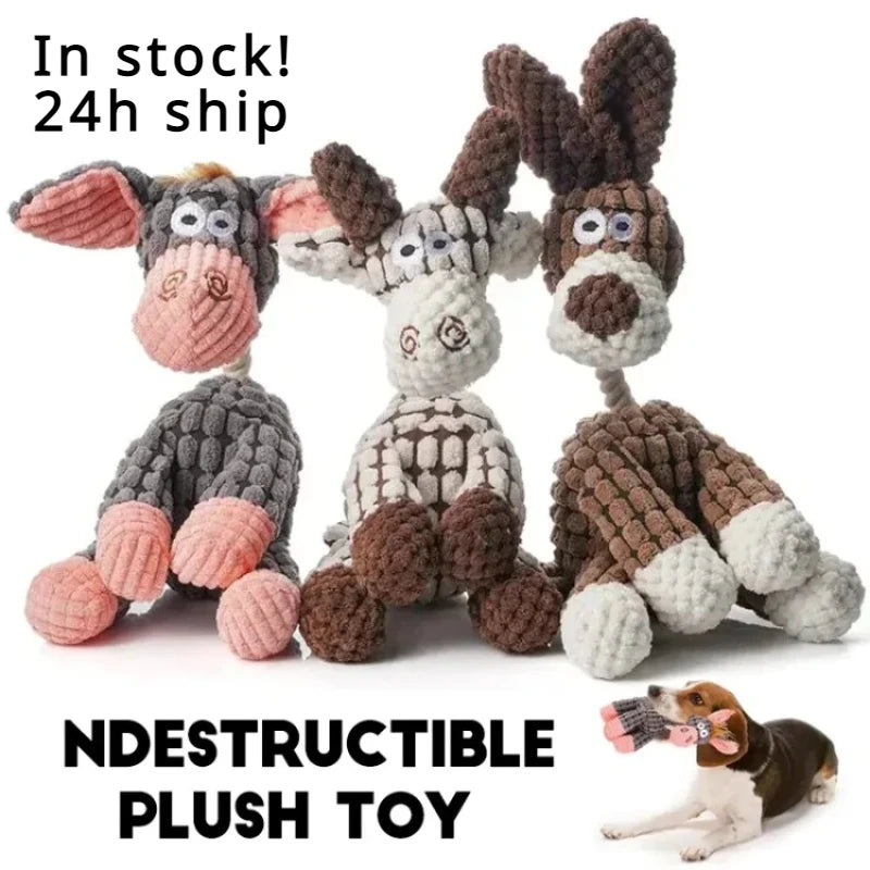 Immortal Squeaker Plush Toy for Aggressive Chewers Dropship Dog Toys for Grinding Teeth Dog Toy Pet Product Puppy Dogs Bite Doll