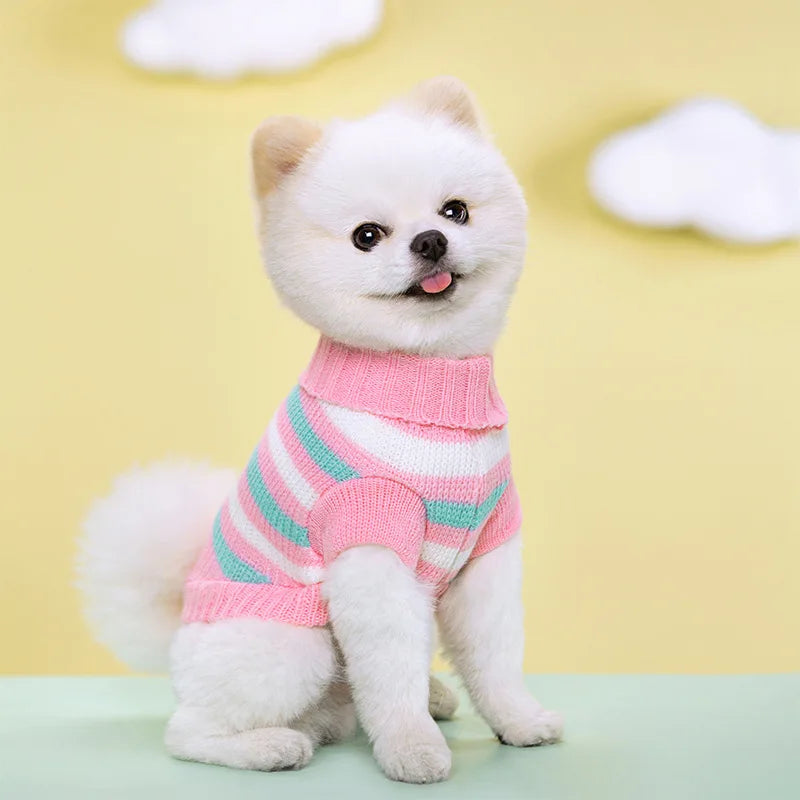 Soft Warm Dog Sweater Winter Dog Clothes for Chihuahua Bichon Knitting Sweater Small Medium Dogs Cats Puppy Coat Pet Apparel