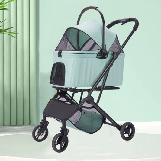 Multifunctional Portable Pet Stroller Large Space Dog Stroller Foldable Pet Stroller Portable Pet Basket Dogs  Pet bags