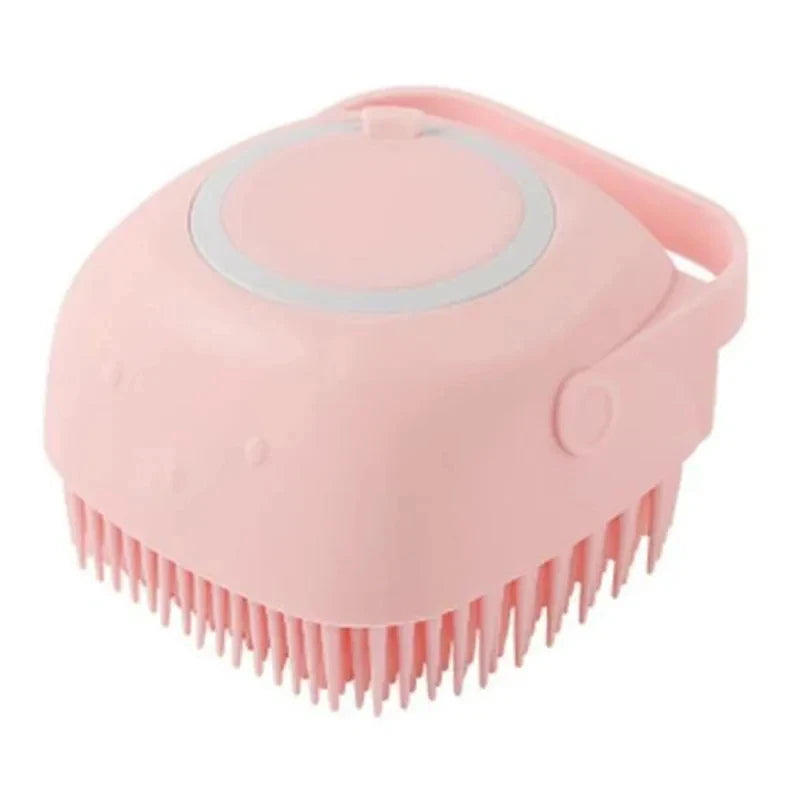 Puppy Dog Bath Accessories Pet Dog Bath Shampoo Brush Cat Grooming Massage Comb Scrubber For Bathing Short Hair Soft Silicone