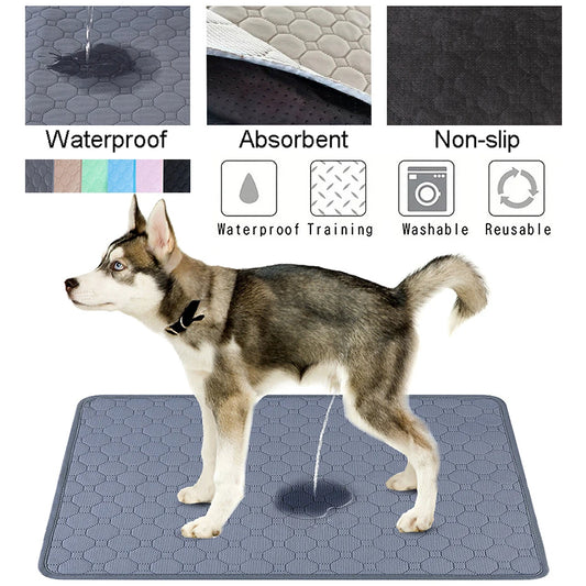 Dog Urine Pads Washable Reusable Anti Slip Pet Pee Pad Puppy Training Pad Pet Bed for Car Seat Cover Pet Supplies