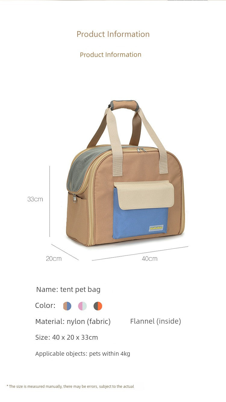 One-Shoulder Multifunctional Teddy Cat Cage Extendable Diaper Bag