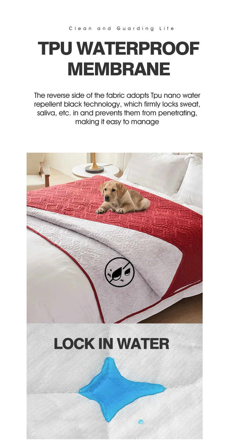 1pc Waterproof Pet Bed Cover, Bed and Sofa Protection Mat, Suitable for Dogs and Cats, Protector for Mattress or Furniture