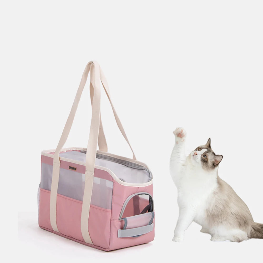 Fashion Cat Outdoor Hand-carrying Small Dog Bag Breathable Pet Carrier Handbag Puppy Kitten Travel Shoulder Bags