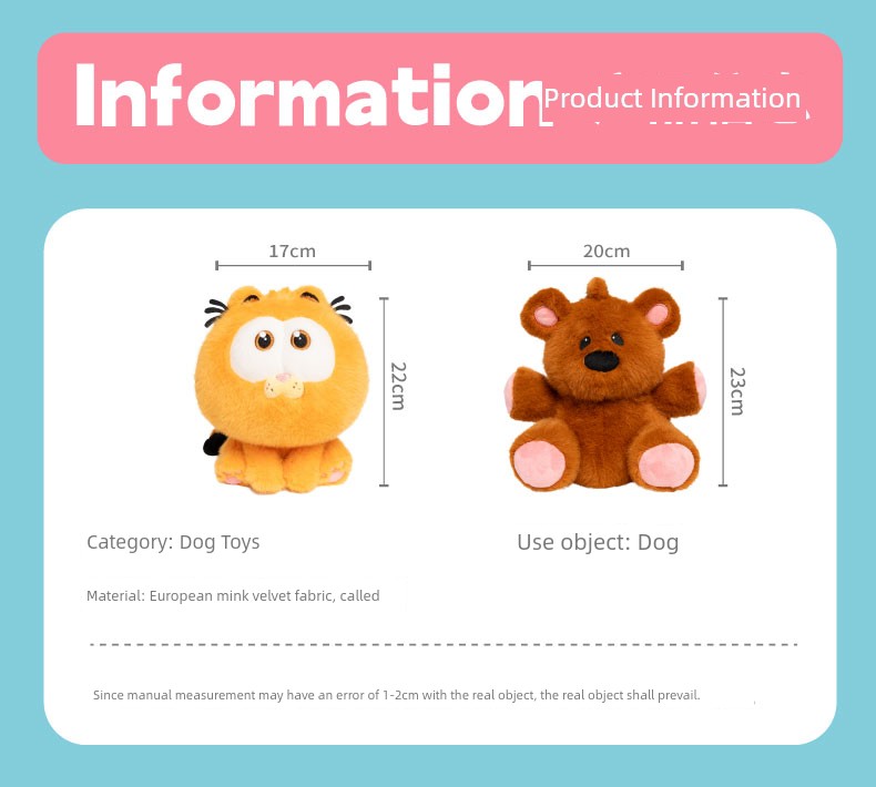 School Thinking Dog Toy Relieving Stuffy Sound Garfield