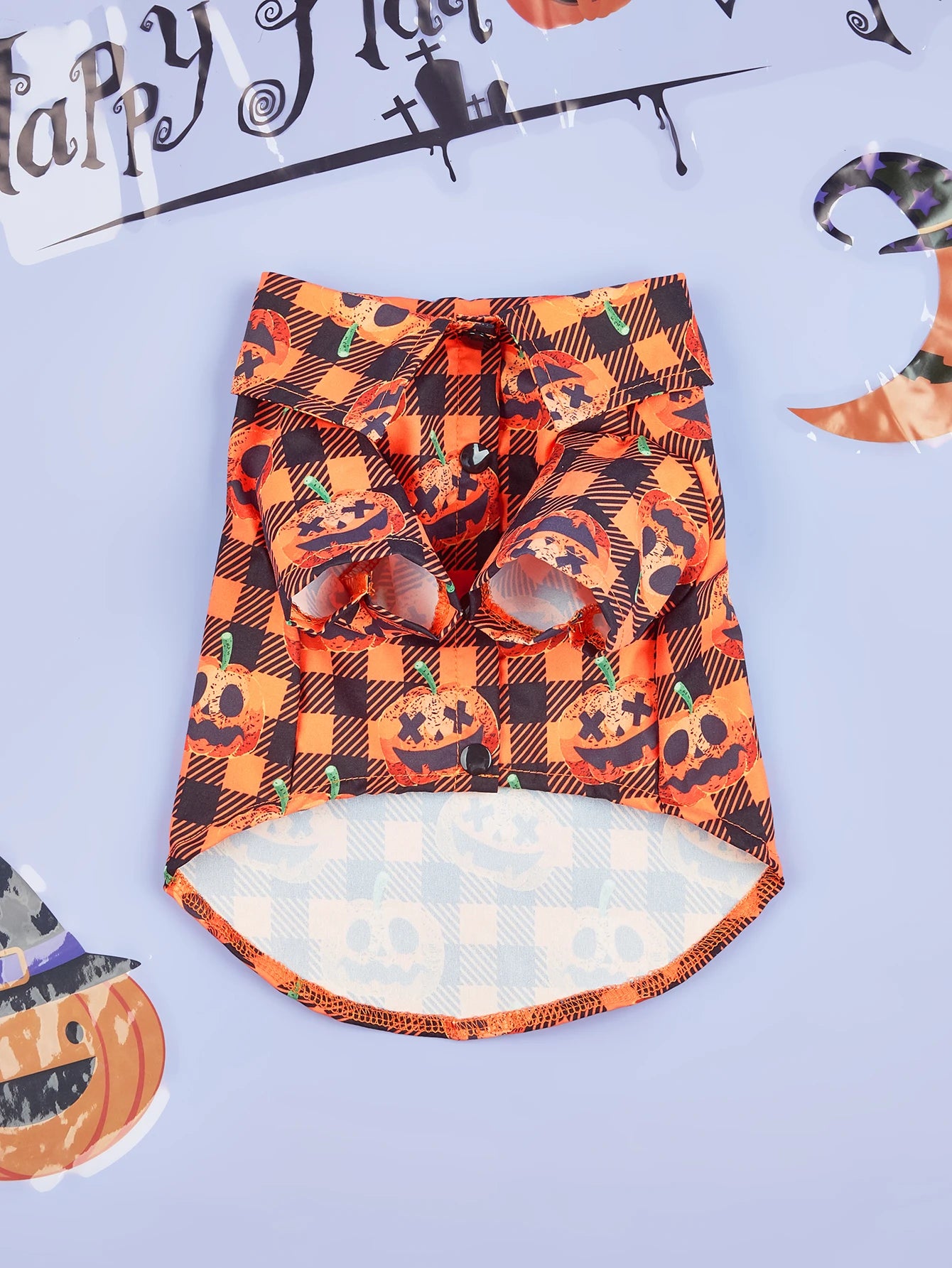 Dog Pajamas Halloween for Small Dogs Pumpkin Dog Pjs Onesie Stretchable Soft Material Pet Shirt Cat Shirt