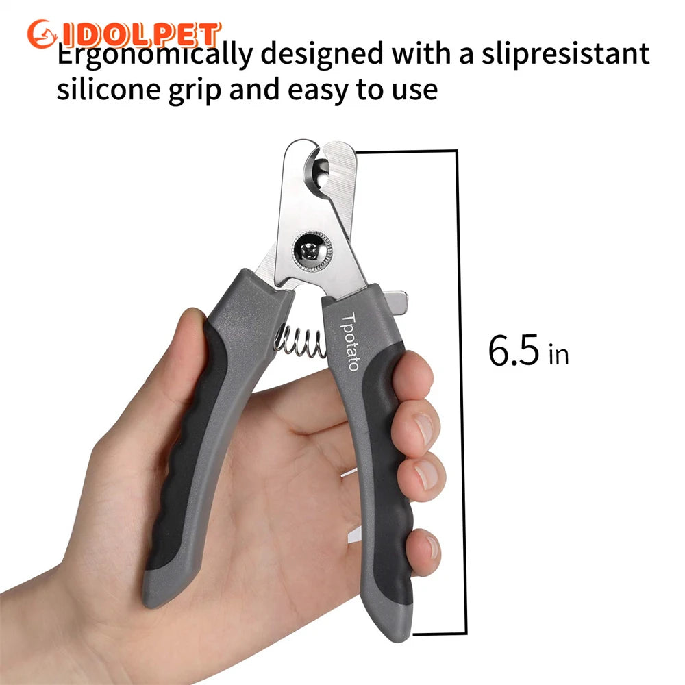 Dog Nail Clipper Professional Pet Nail Clipper with Safety Guard Pet Nail Clippers for Medium Large Dogs Cats Pet Grooming Tools