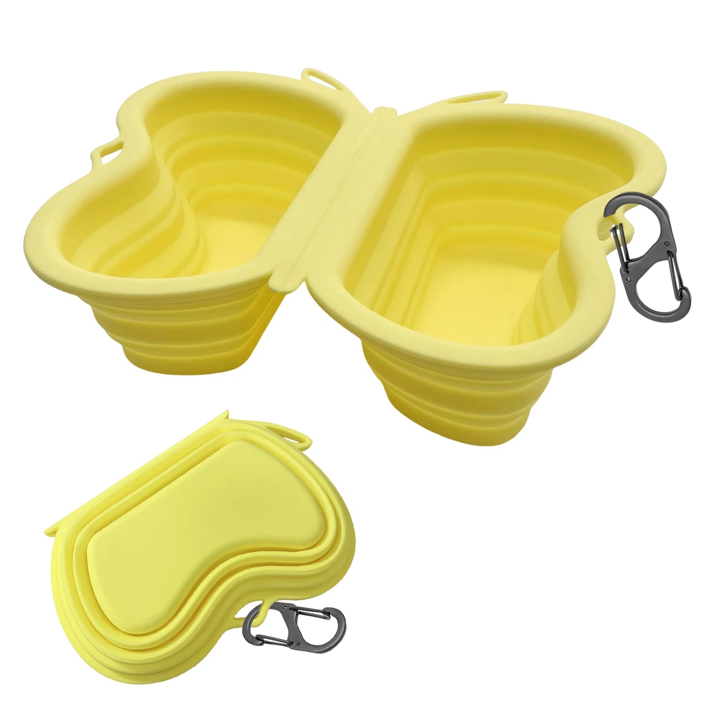 350/1000ml Large Collapsible Dog Pet Folding Silicone Bowl Outdoor Travel Portable Puppy Food Container Feeder Dish Bowl