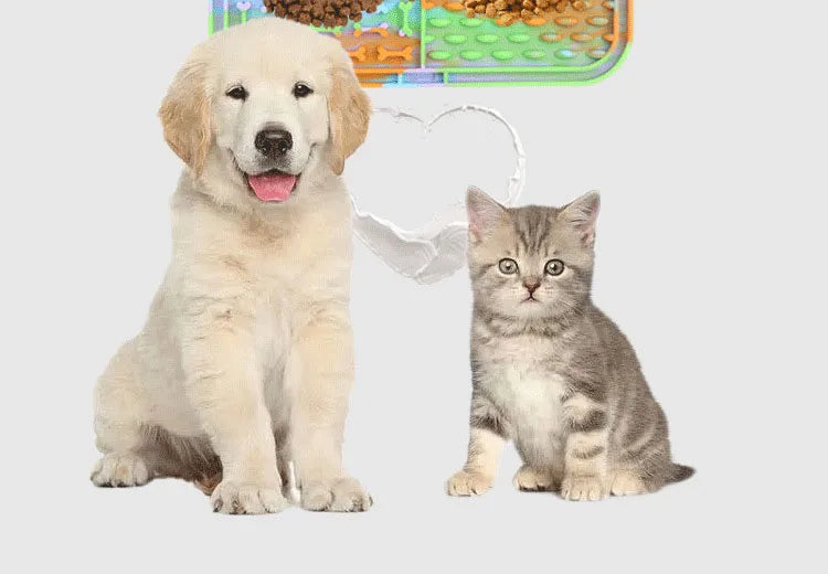 Pet Placemat Cat Slow Feeding Mat Dog Lick Mats Silicone Pets Eating Slowly Food Pad Cats Dogs Feeding Supplies