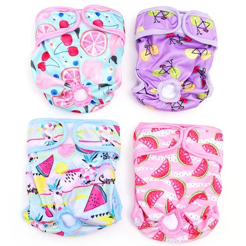 Washable Female Dog Diapers Reusable Dog Panties Menstruation Pet Physiological Safety Pants Adjustable Cat Diapers Pet Supplies