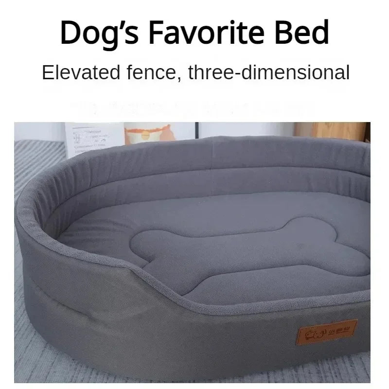 Double Sided Dog Bed Big Size Extra Large Dogs House Sofa Kennel Soft Fleece Pet Dogs Cats Winter Warm Bed S-2XL Pet Accessories