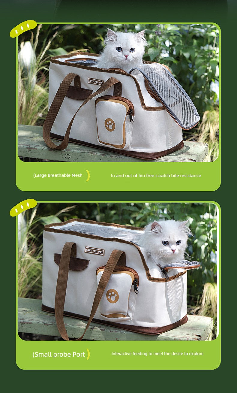 Portable Summer One Shoulder Breathable Rabbit Anti-Stress Cat Bag