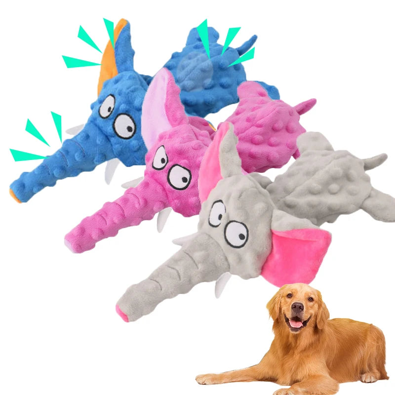 pet plush toy elephant Dog Interactive non-filled ringing paper sound toy dog supplies