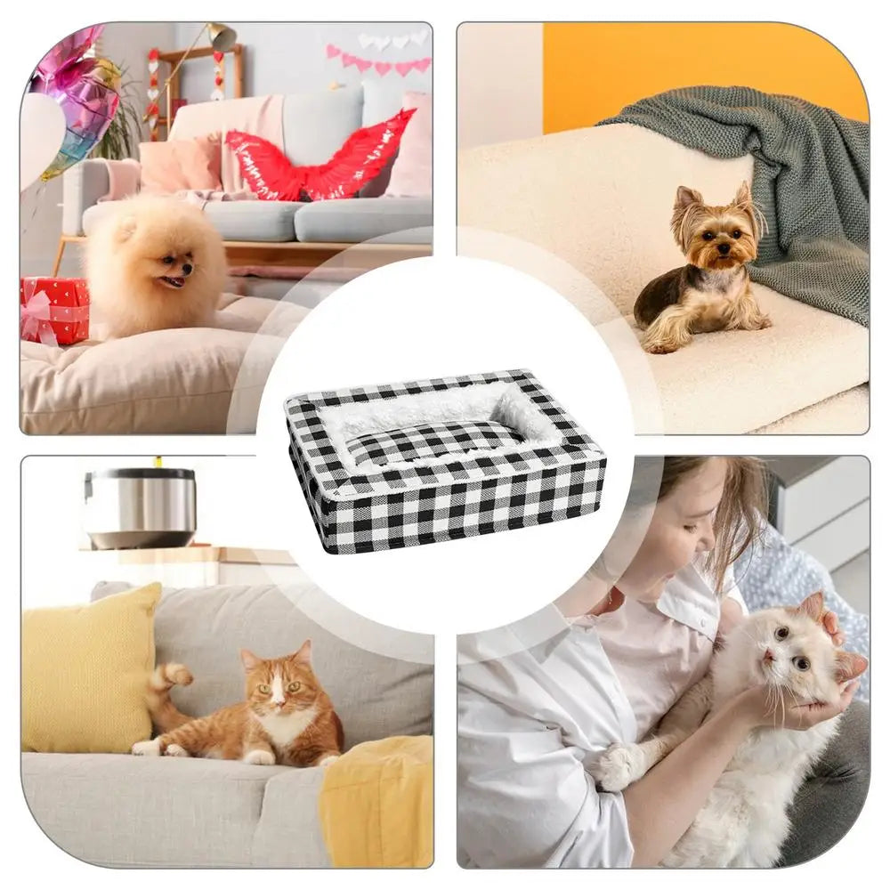 Dog Bed Pet Soft Couch Washable Dog Bed Dog Furniture Removable Dog Beds Puppy Sleeping Bed For Small Medium Large Pets