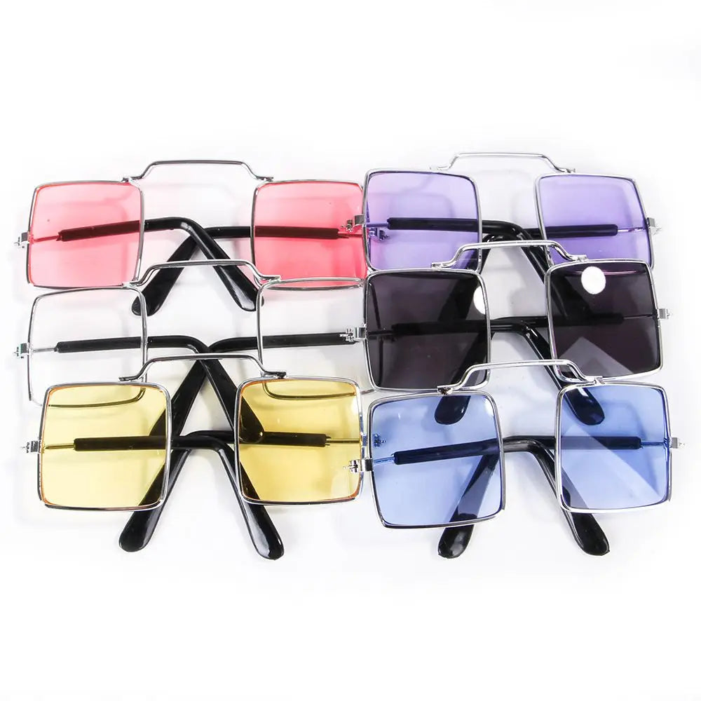 Accesorios para mascotas Multicolor Opcionalmente geniales Accesorios para fotografías Gafas para gatos Gafas para mascotas Gafas cuadradas Gafas de sol para perros