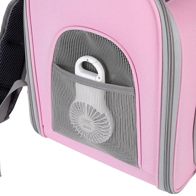 Pet Bag New Solid Color Casual Trend Portable Dog Bag Large Capacity Breathable Cat Backpack