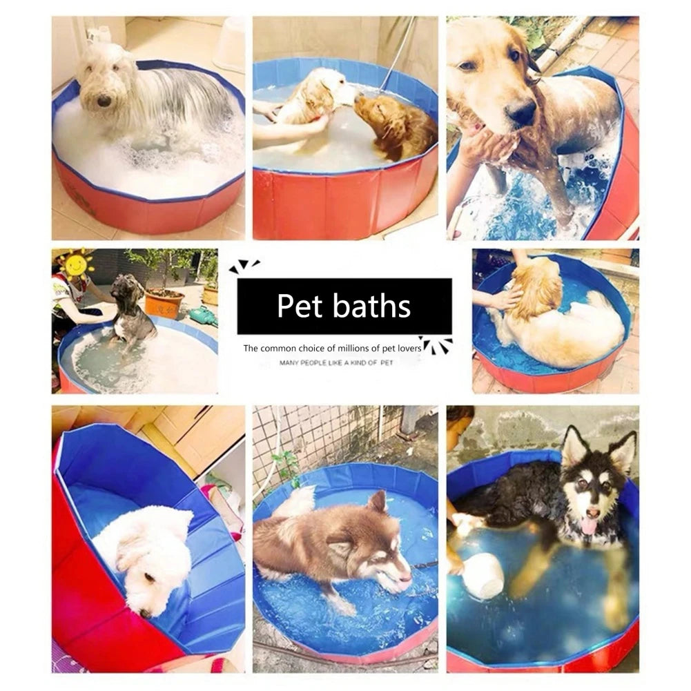 Piscina plegable para perros al aire libre, bañeras plegables portátiles para mascotas, productos para perros y gatos