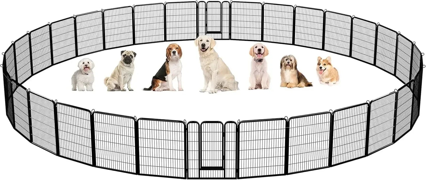 Dog Playpen Outdoor, Indoor Pen for Large/Medium/Small Dogs Animals Portable Playpen for RV Camping Garden Yard, Dog Fences