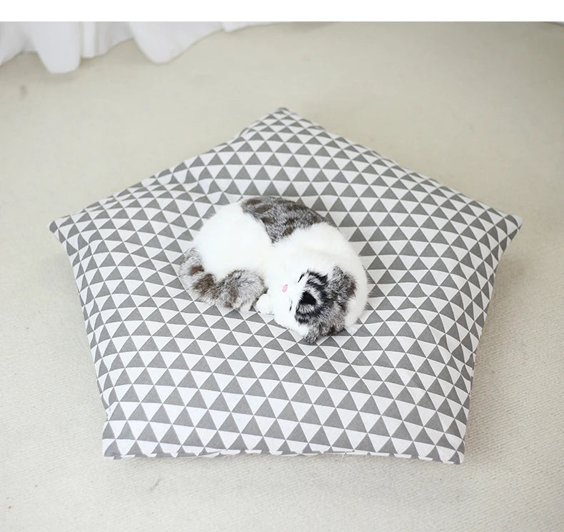 Tente pour animaux de compagnie, lit pour chien, portable, amovible, lavable, tipi, chiot, chat, intérieur et extérieur, niche avec coussin et tableau noir