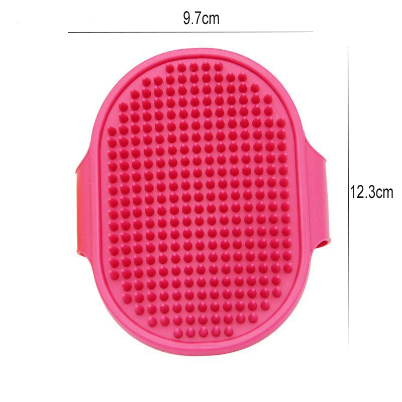 Soft Rubber Dog Brush Comb Cat Bath Brush Rubber Glove Hair Fur Grooming Massage Brush For Dog Cats 12.3*9.7cm