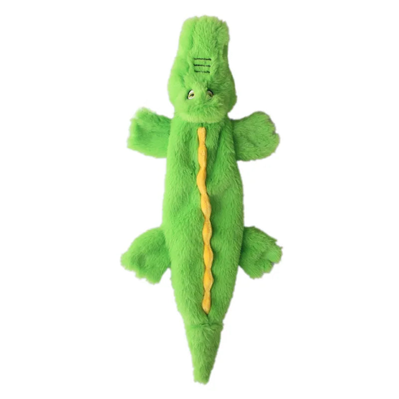 Funny Simulated Animal No Stuffing Dog Toy with Squeakers Durable Stuffingless Plush Squeaky Dog Chew Toy Crinkle Pet Squeak Toy