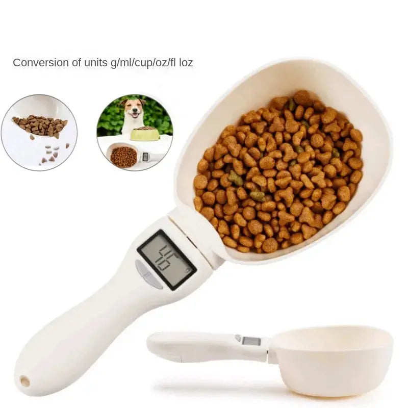 Household pet measuring cup, cat food, dog food, feeding metering spoon scale, shovel feeding, 800g/1g spoon scale