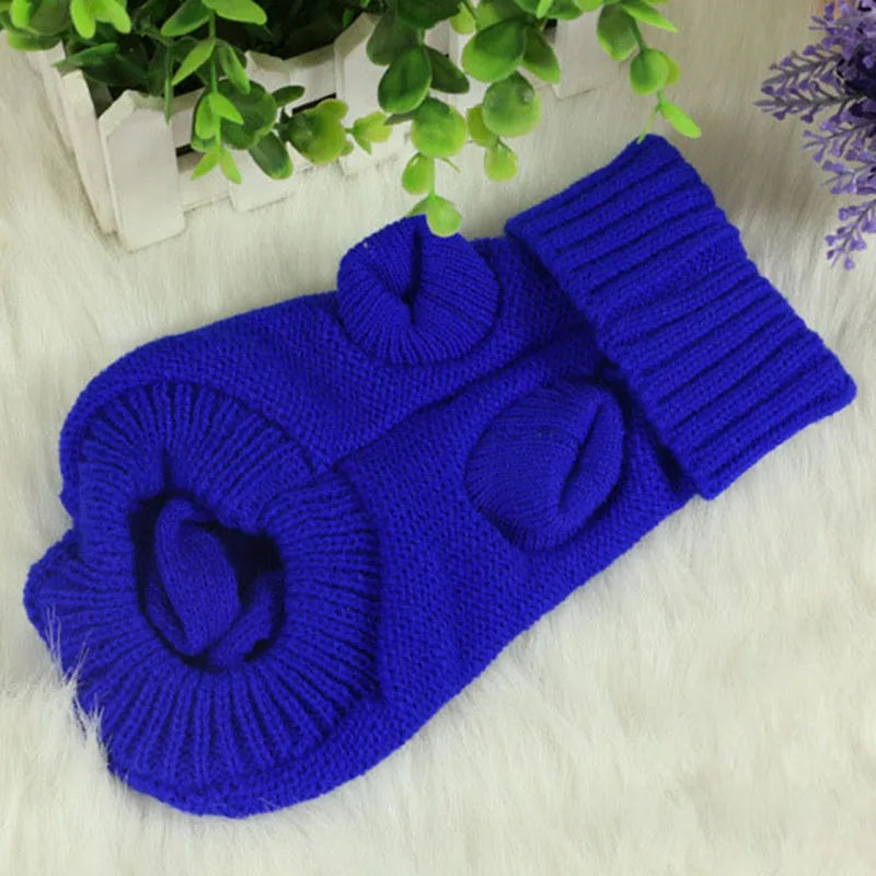 Dog Winter Clothes Knitted Pet Clothes For Small Medium Dogs Chihuahua Puppy Pet Sweater Yorkshire Pure Dog Sweater Ropa Perro