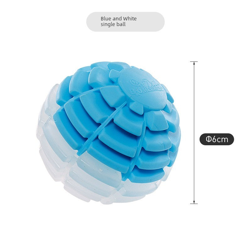 Dog Toy Ball Bite-Resistant Puppy Sound Large Dog Pet Puppy Tooth Cleaning Molar Teddy Elastic Self-Hi Relieving Stuffy