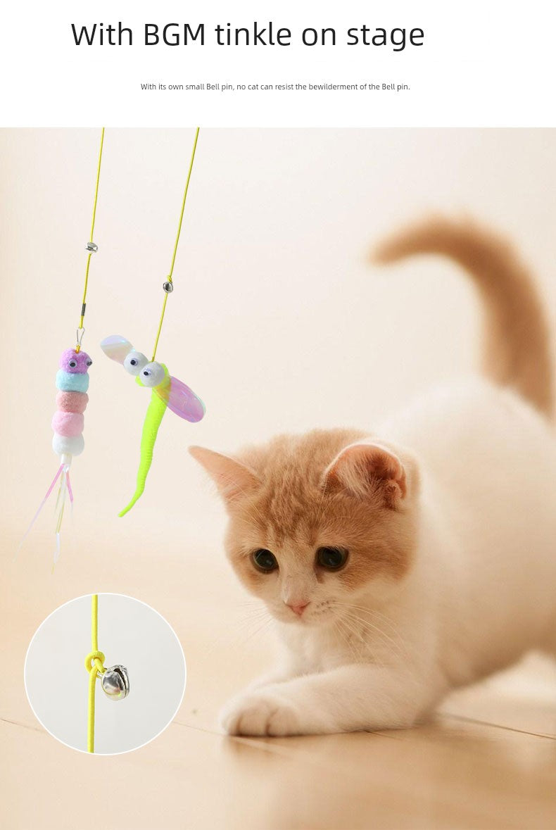 Self-Hi Relief Elastic Bell Little Mouse Cat Toy