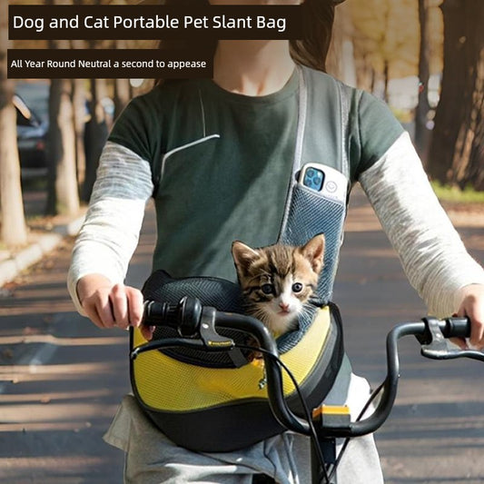 Portable Crossbody Teddy/Pomeranian Shoulder Cycling Cat Bag