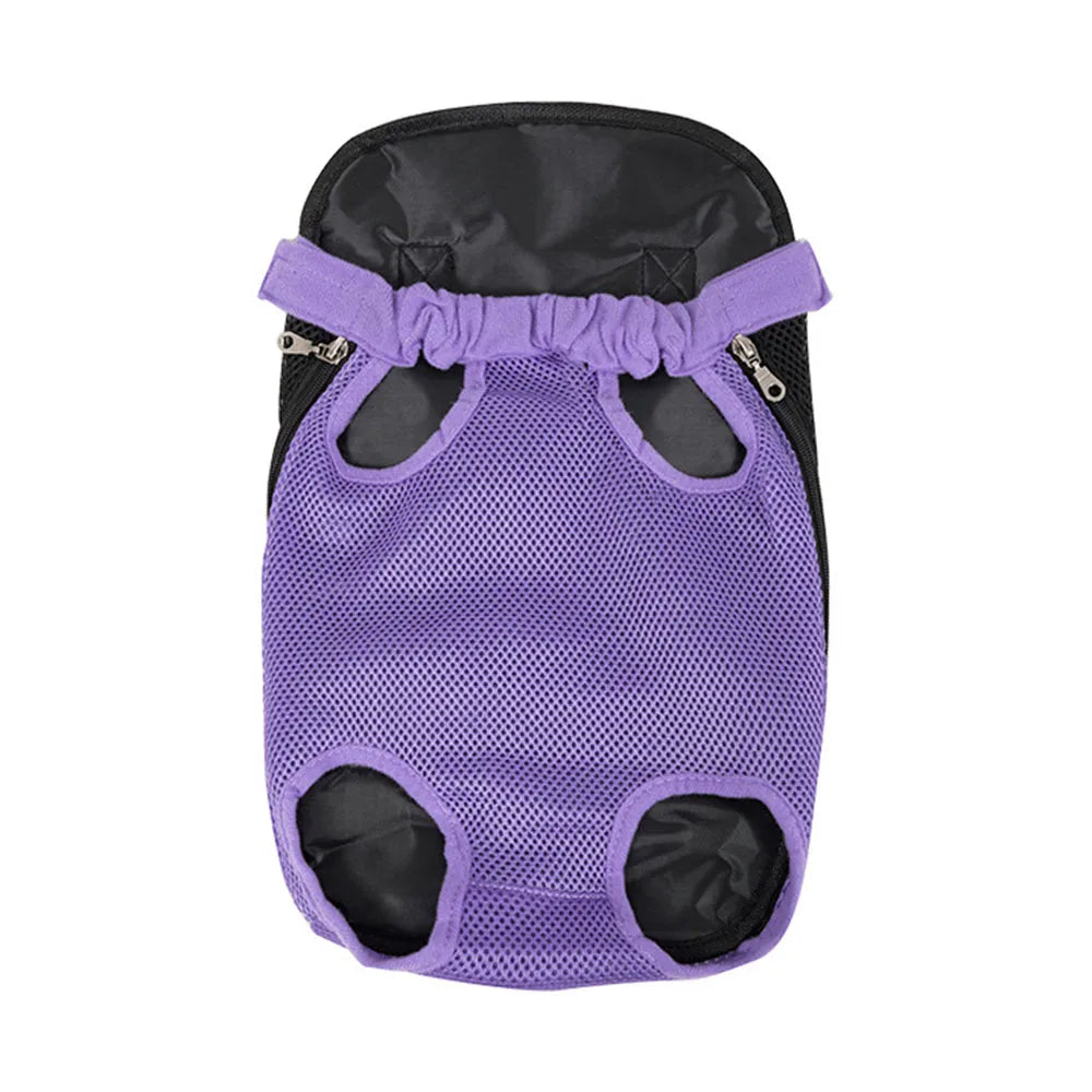 Small Dog Carrier Backpack Legs Out Pet Puppy Carrier Backpack Hands-Free Cat Travel Bag for Walking Hiking Bike and Motorcycle