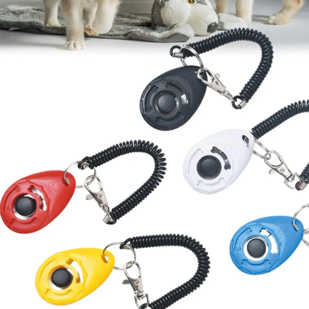 Lightweight Dog Training Clicker with Wrist Strap Behavioral Training Accessories For Cats Puppy Birds Horses