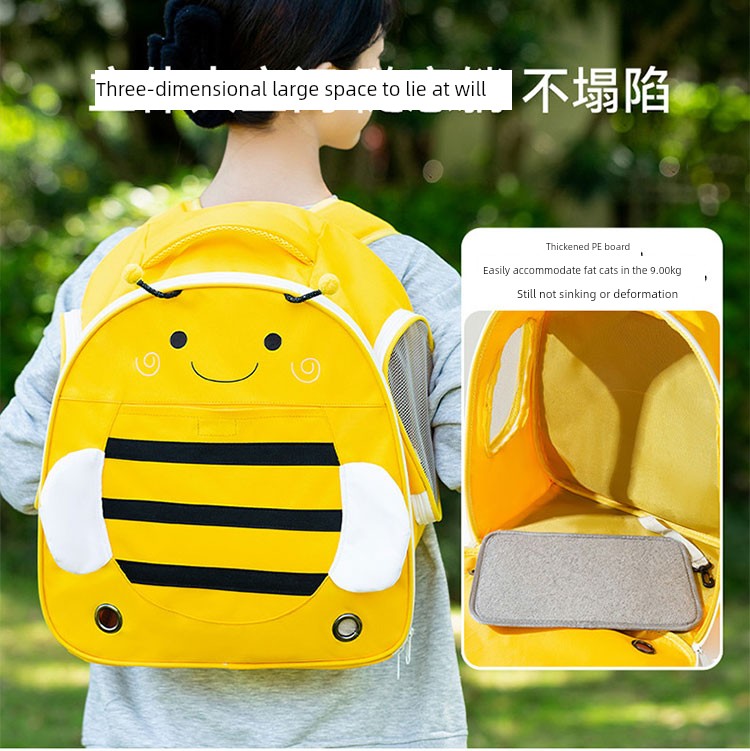 Portable Large Capacity Double-Shoulder Cute Anti-Stress Cat Bag