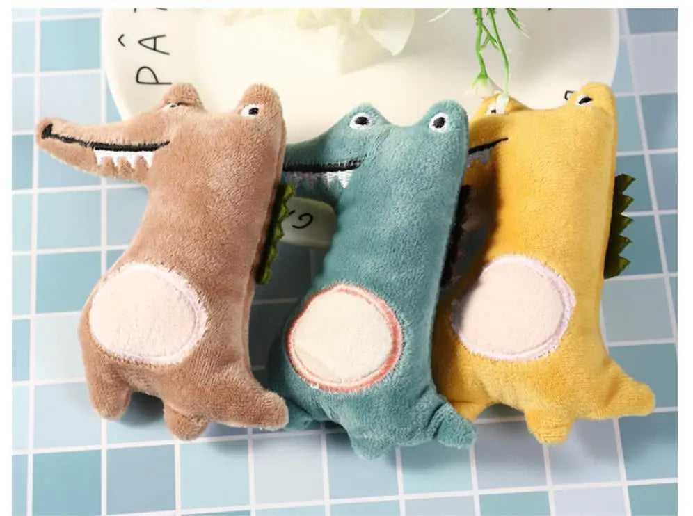 Funny Pet Toys Cartoon Cute Bite Resistant Plush Toy Pet Chew Toy For Cats Dogs Pet Interactive Supplies Pet Partner