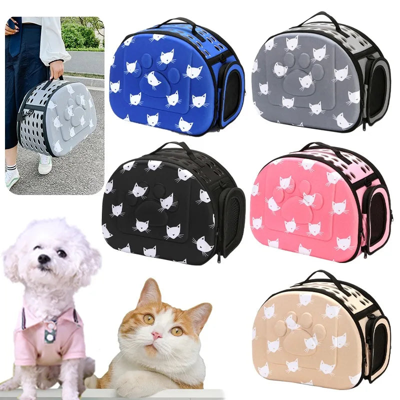 Portable Folding Breathable EVA Backpack for Pets, Cute Bag for Cats and Dogs, Outside the Household, Fashion