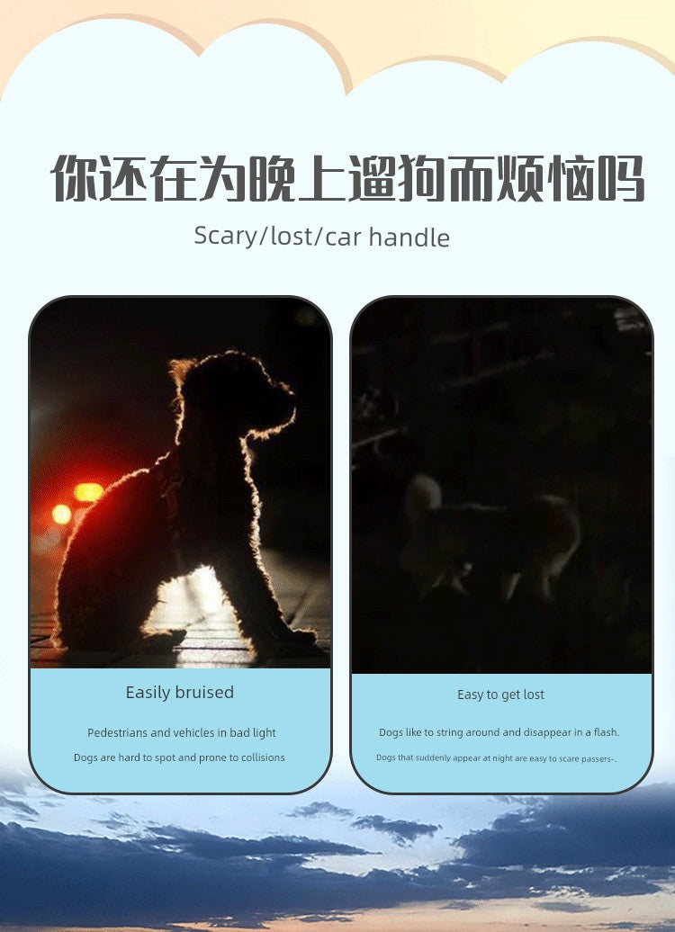 Anti-Discard Collar Night Luminescent Lamp Pet Dog