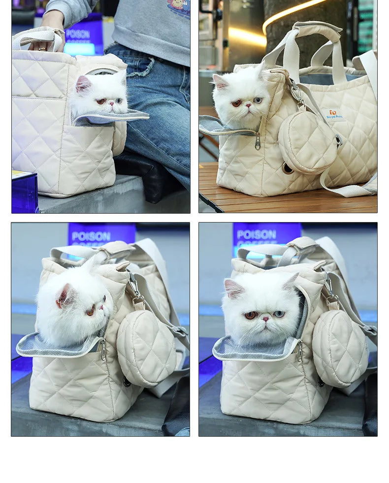 Pet Carrier for Small Dogs Winter Cat Bags Cotton Travel Dog Bags Portable Safety Dog Carrier Bag Cat Backpack