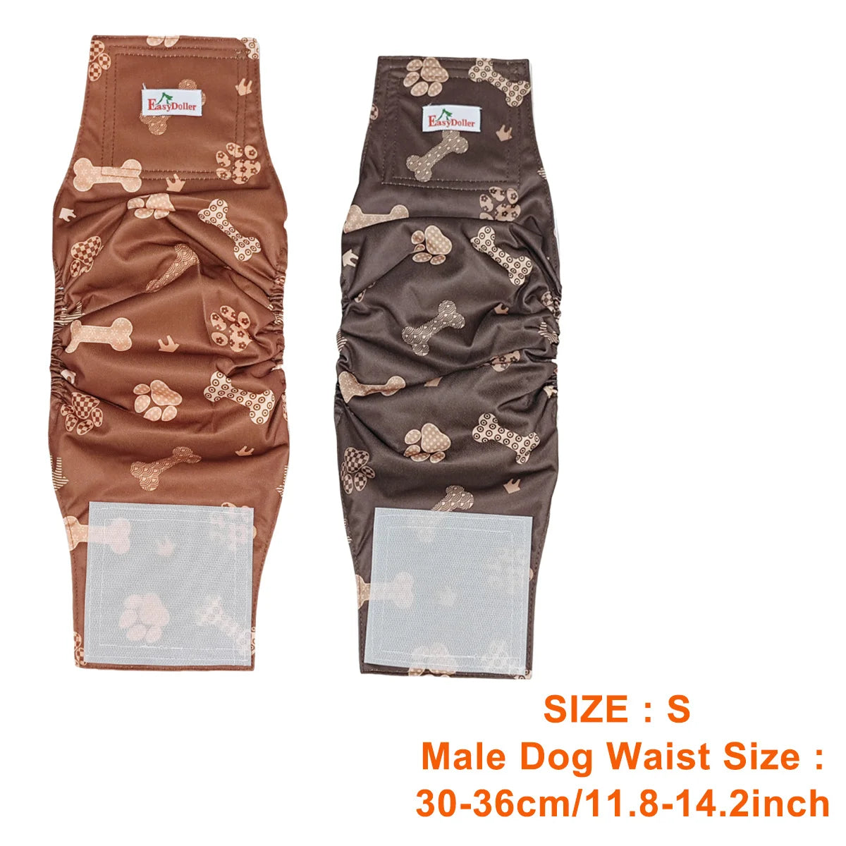 2 Pack Washable Male Dog Diaper Reusable Pet Sanitary Panties Nappy Belly Band Wrap For Incontinence And Training Dogs Diapers