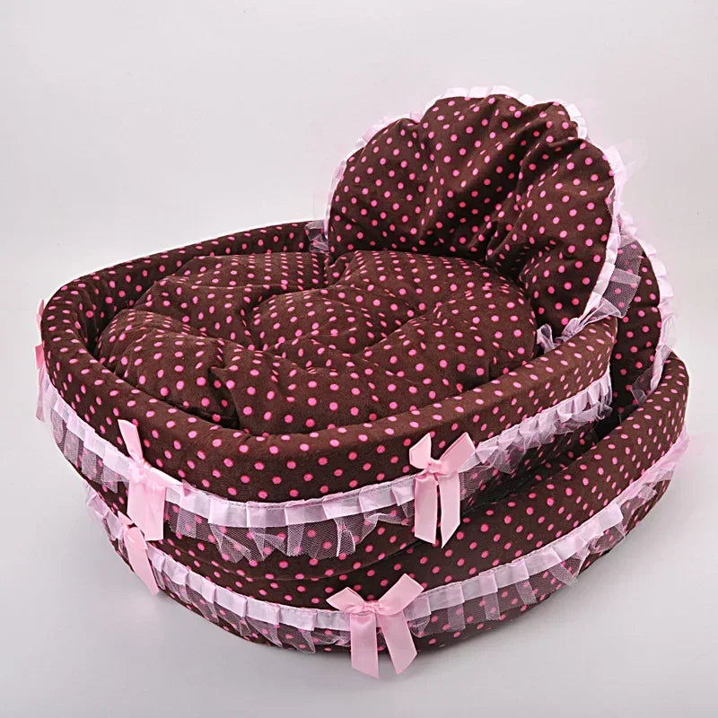 Pet Bed Mat for Small Large Dogs Princess Beds Puppy Sofa Cat Kennels House Beds Mat Cat Sofa Supplies