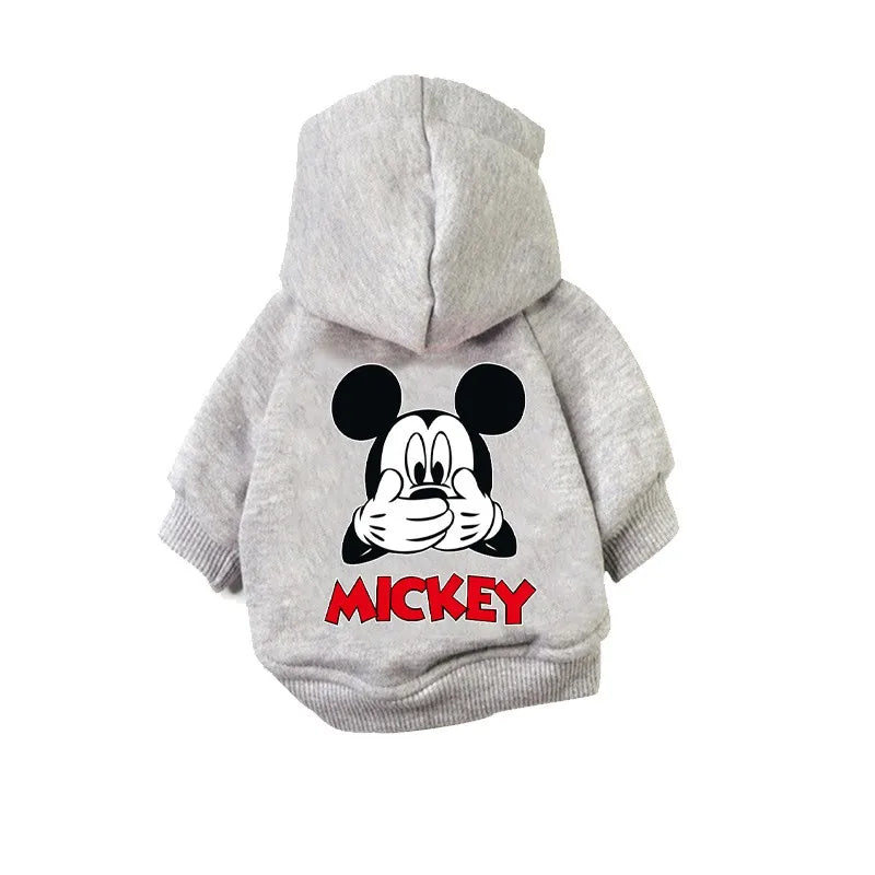 2024 New Disney Pet Dog Clothes Minnie Mouse Hoodie Companion Cozy Puppy Small Medium Dog Sweatshirt French Chihuahua Pug S-xxl