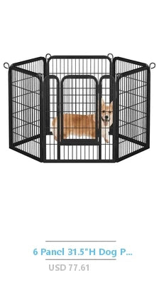 Wooden Dog Kennel End Table Crate Furniture USB Charger Small Dogs Indoor White Safe Stable Cleaning Tray Diamond Iron Mesh Dual