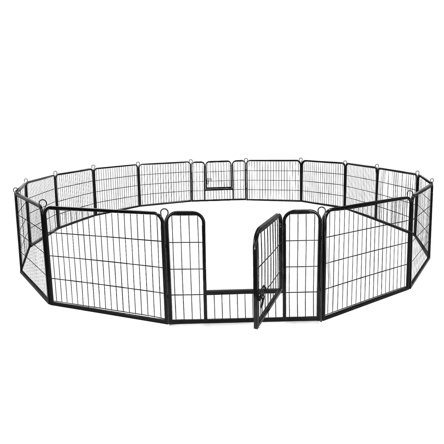 USDog Fence 8 Sides 40 Inch/16 Panel 24 Inch 32 Inch Pet Pen Small Dog Kennel Exercise Pen -