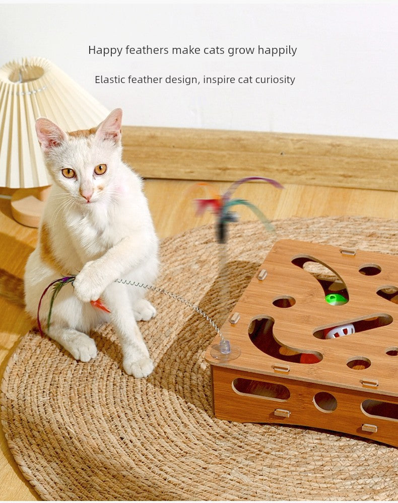 Relieving Stuffy Handy Gadget Consumption Puzzle Maze Box Cat