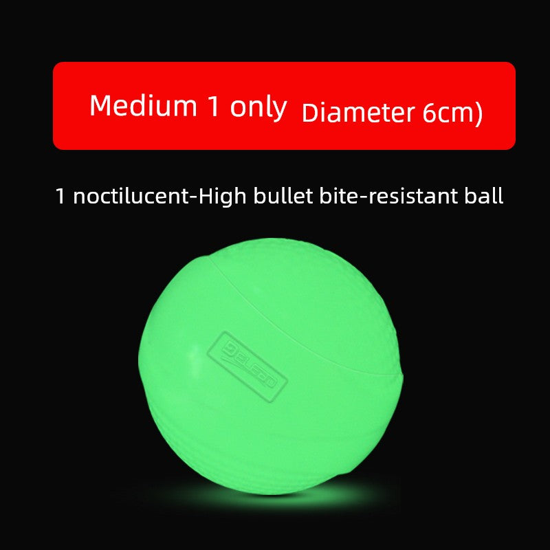 Super Elastic Dog Luminous Ball Luminous Elastic Ball Toy Bite-Resistant Relieving Stuffy Large, Medium and Small Dogs Molar Pet Toy