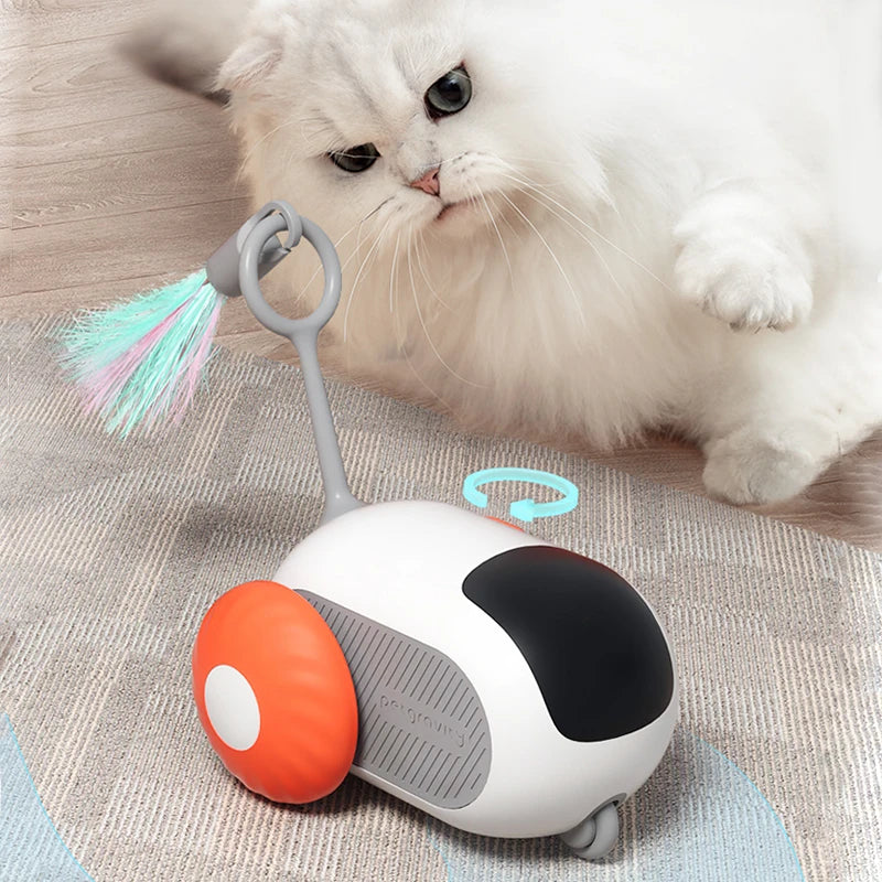 Voiture de sport intelligente, télécommande, jouets électriques pour chat, divertissement amusant, souris pour animaux de compagnie, plumes interactives, bâtons pour chat, jouet pour chaton